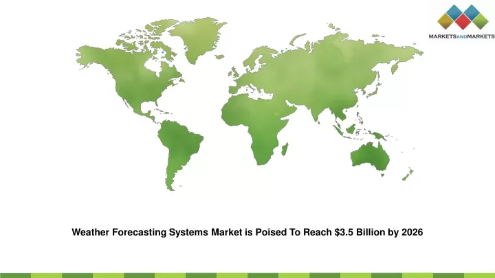 weather forecasting systems market is poised