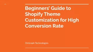 beginners guide to shopify theme customization