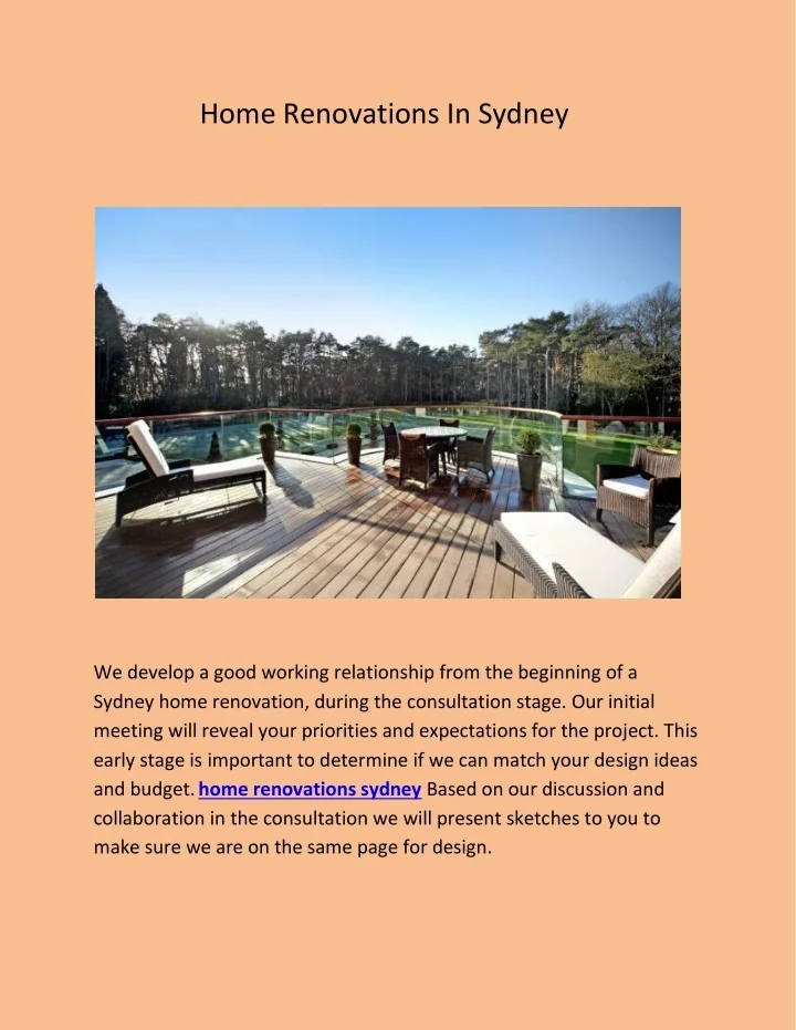 PPT - Home Renovations In Sydney PowerPoint Presentation, free download ...