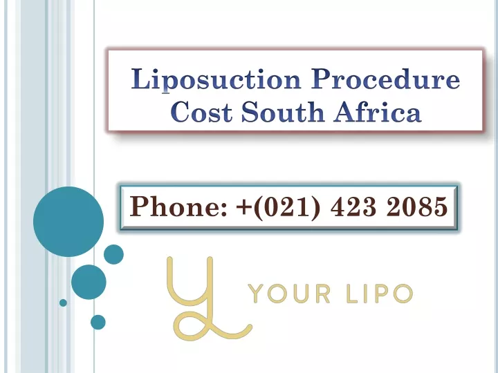 liposuction procedure cost south africa