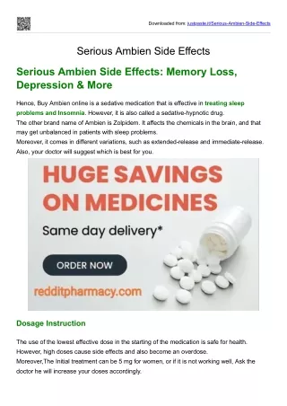 downloaded from justpaste it serious ambien side