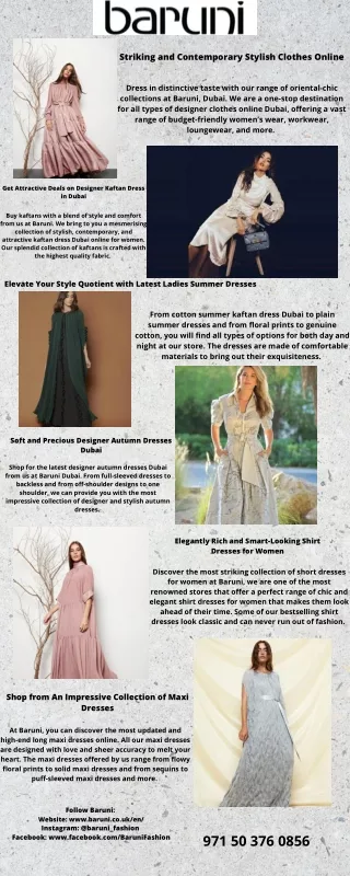 striking and contemporary stylish clothes online