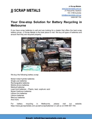 jj scrap metals