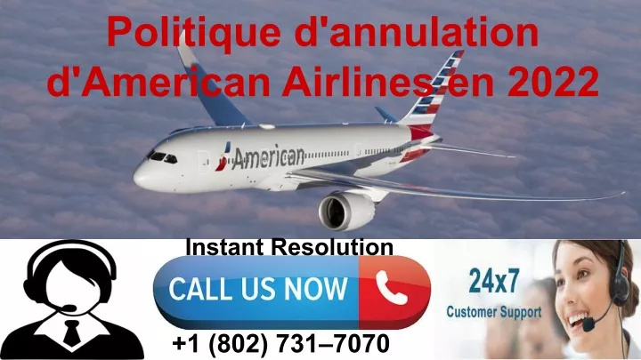 politique d annulation d american airlines en 2022
