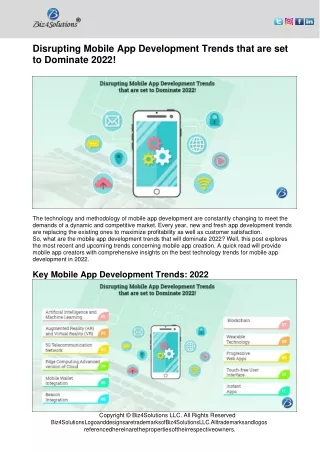 disrupting mobile app development trends that