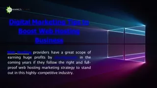digital marketing tips to boost web hosting business