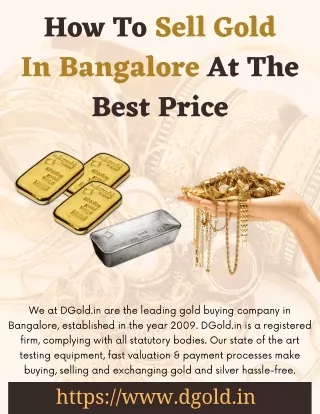 How To Sell Gold In Bangalore At The Best Price