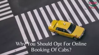 why you should opt for online booking of cabs