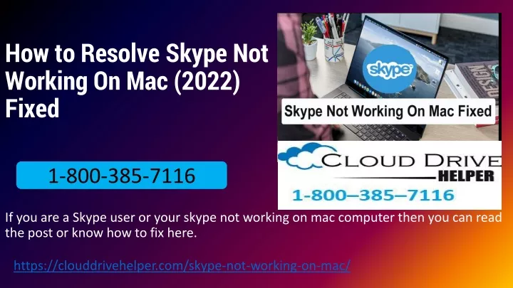 how to resolve skype not working on mac 2022 fixed