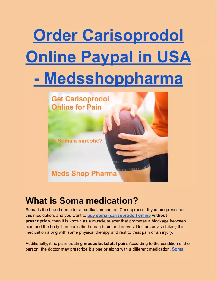 order carisoprodol online paypal