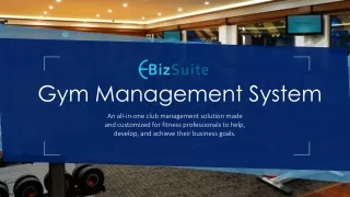 gym management system