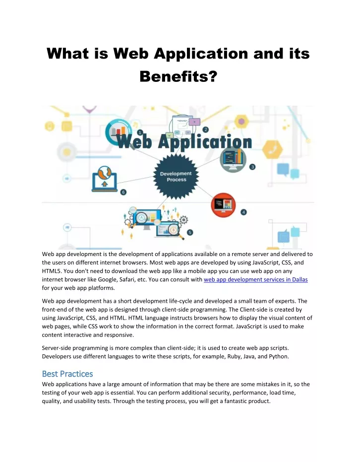 what is web application and its benefits