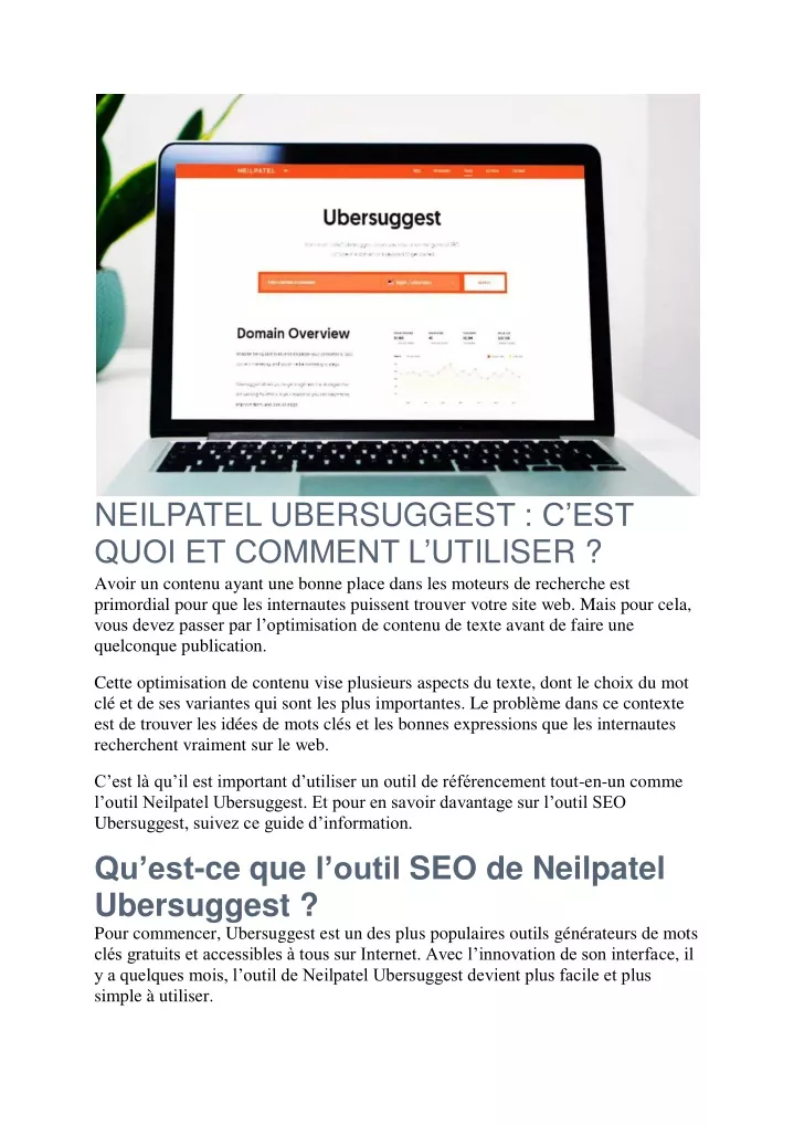 neilpatel ubersugges t c est quoi et comment