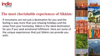 The most cherishable experiences of Sikkim