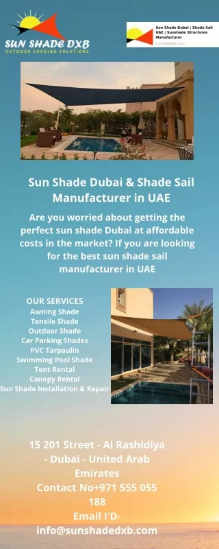 External Sunshade Solutions Dubai Can Improve the Architecture of Your House