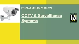 CCTV & Surveillance Systems Manufacturers & Suppliers in UAE