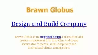 design and build company