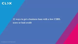 12 ways to get a business loan with a low CIBIL score or bad credit