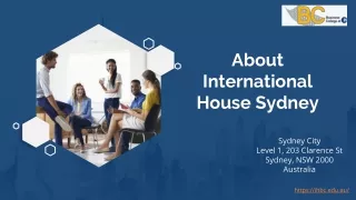 About International House Sydney