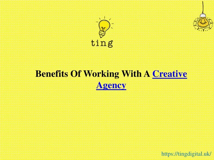 benefits of working with a creative agency