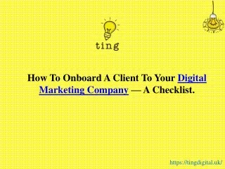 how to onboard a client to your digital marketing