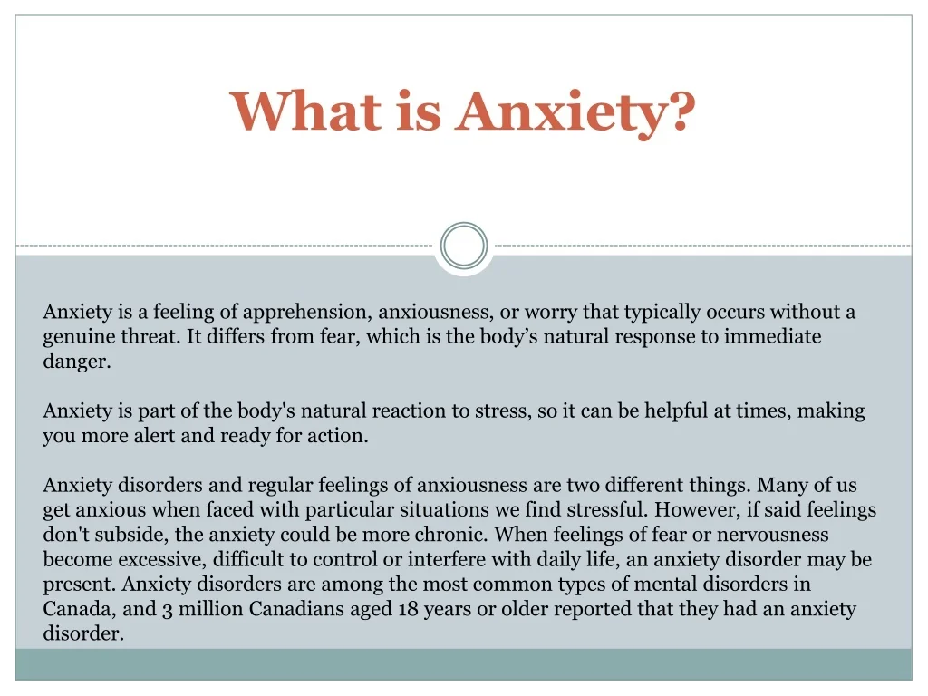 PPT - What is Anxiety PowerPoint Presentation, free download - ID:11078577