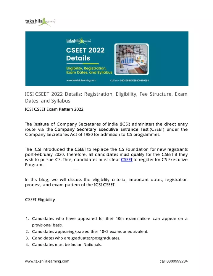 icsi cseet 2022 details registration eligibility