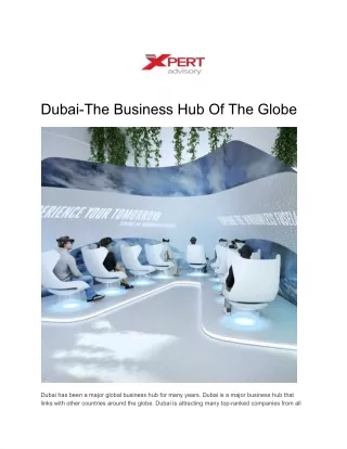 dubai the business hub of the globe