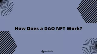 how does a dao nft work