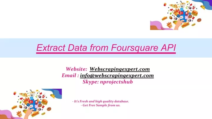 extract data from foursquare api