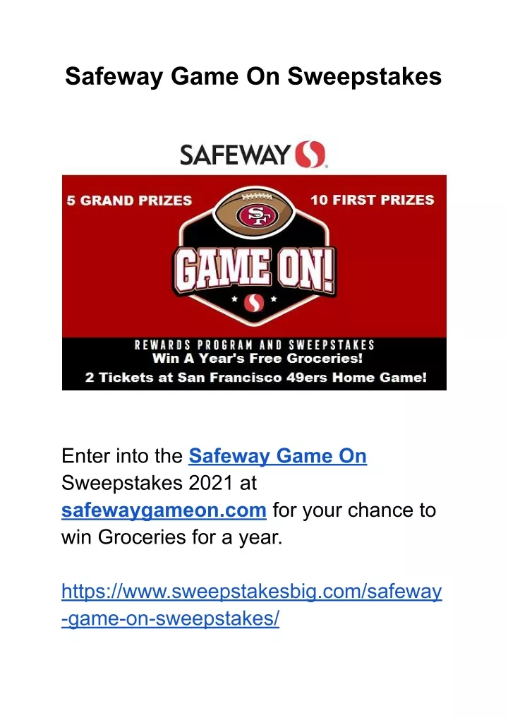 PPT Safeway Game On PowerPoint Presentation, free download ID11078770
