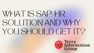 What is SAP-HR Solution And Why You Should Get It