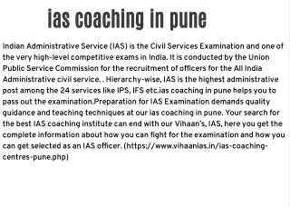 ias coaching in pune