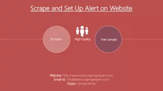 scrape and set up alert on website
