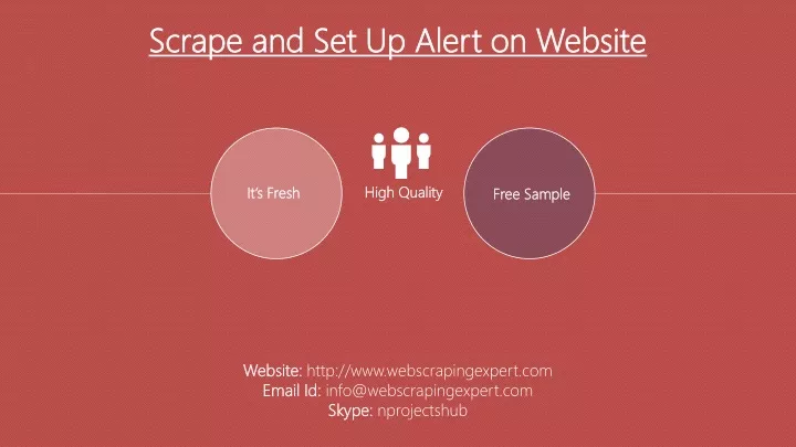 scrape and set up alert on website