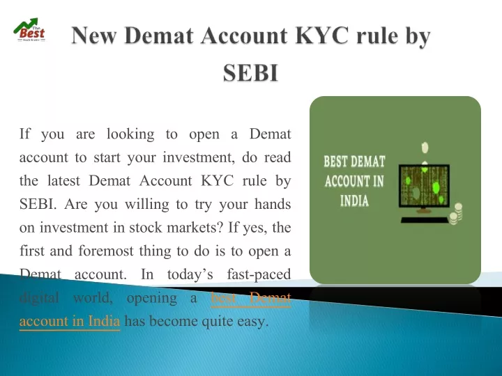 if you are looking to open a demat account