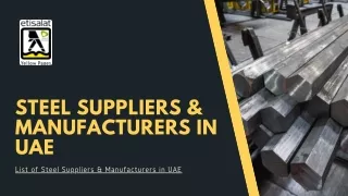 List of Steel Suppliers & Manufacturers in UAE