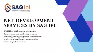 NFT Development Services by SAG IPL
