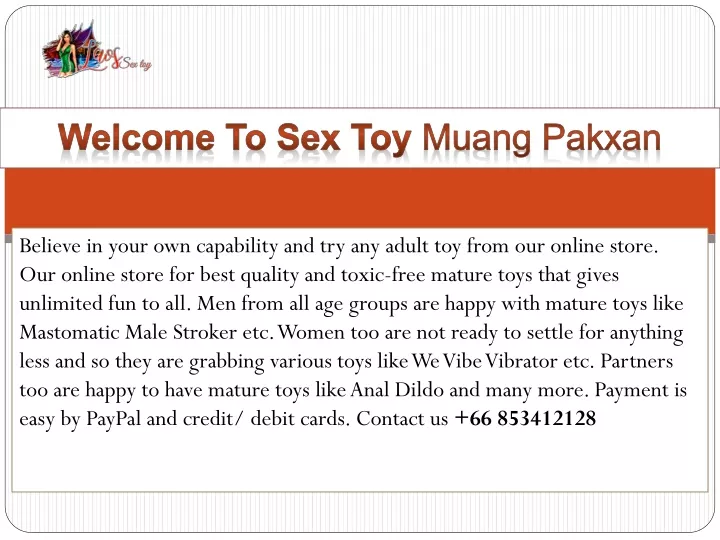 welcome to sex toy muang pakxan