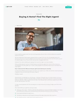 Buying A Home? Find The Right Agent!