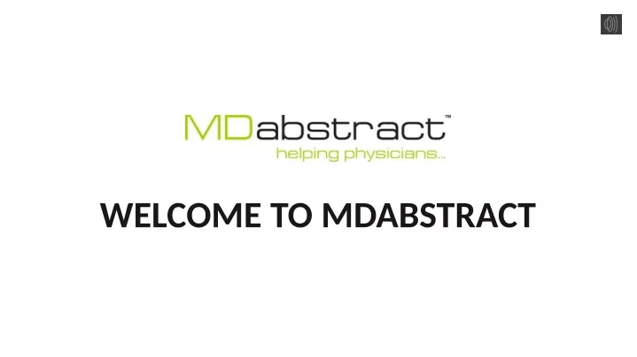 welcome to mdabstract