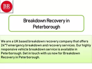 Breakdown Recovery in Peterborough