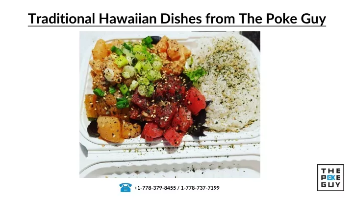 traditional hawaiian dishes from the poke guy