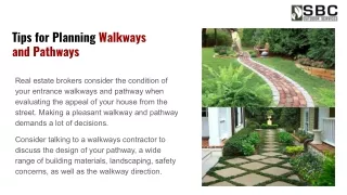 tips for planning walkways and pathways