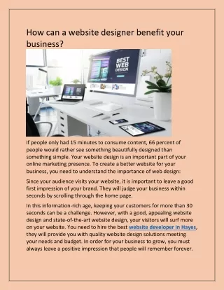 how can a website designer benefit your business