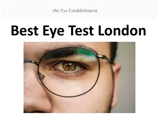 Eye Doctor Optometrist London