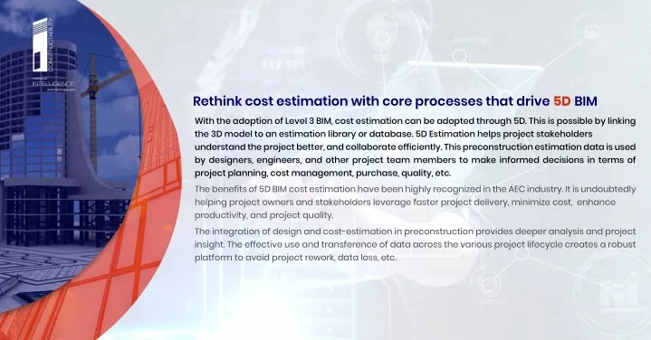 rethink cost estimation with core processes that