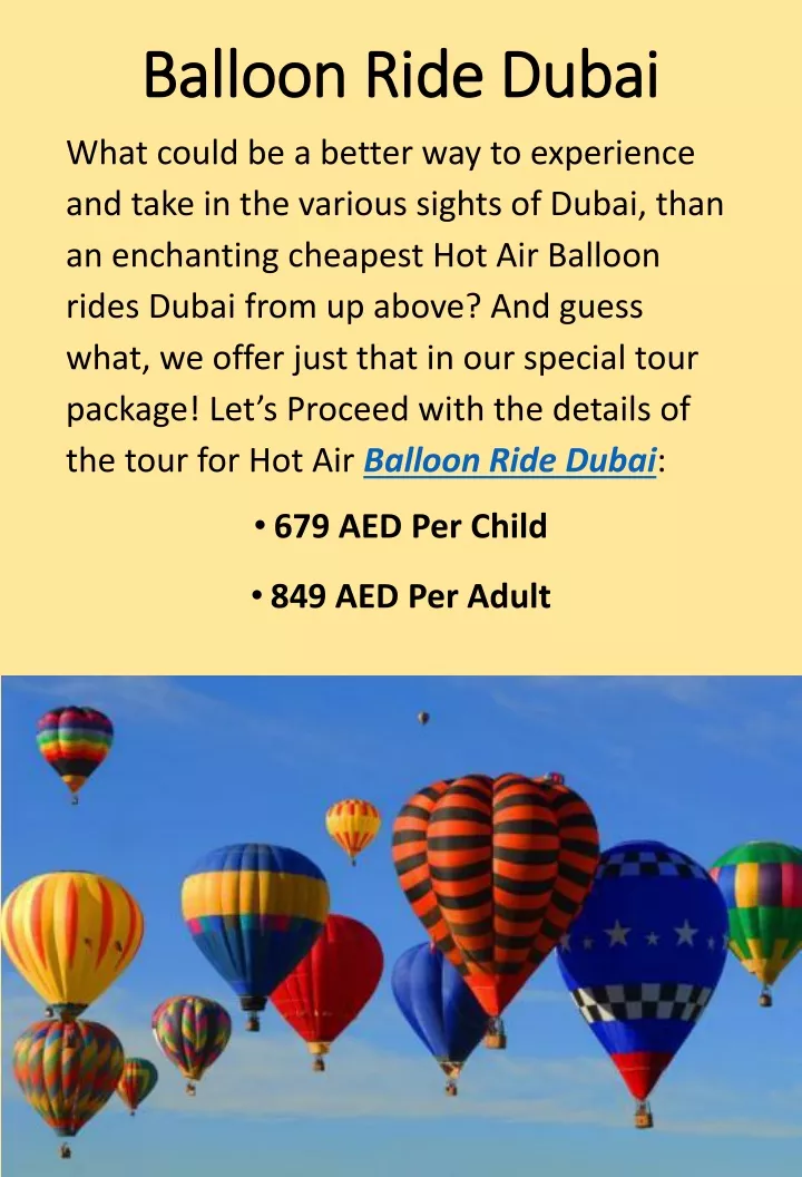 balloon ride dubai