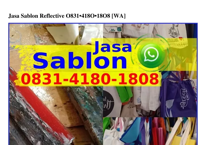 jasa sablon reflective o831 418o 18o8 wa