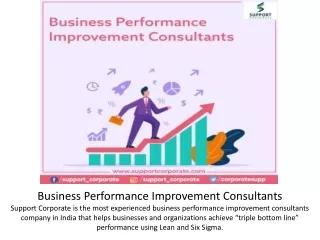 business performance improvement consultants
